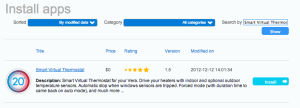 Smart Virtual Thermostat - Install from store